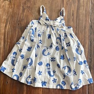 Old Navy Blue and White Patterned Dress